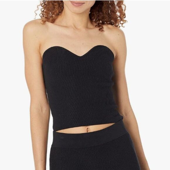 Women's Strapless Cropped Sweater Size Small NWT Minimalist, Street style - Picture 1 of 3